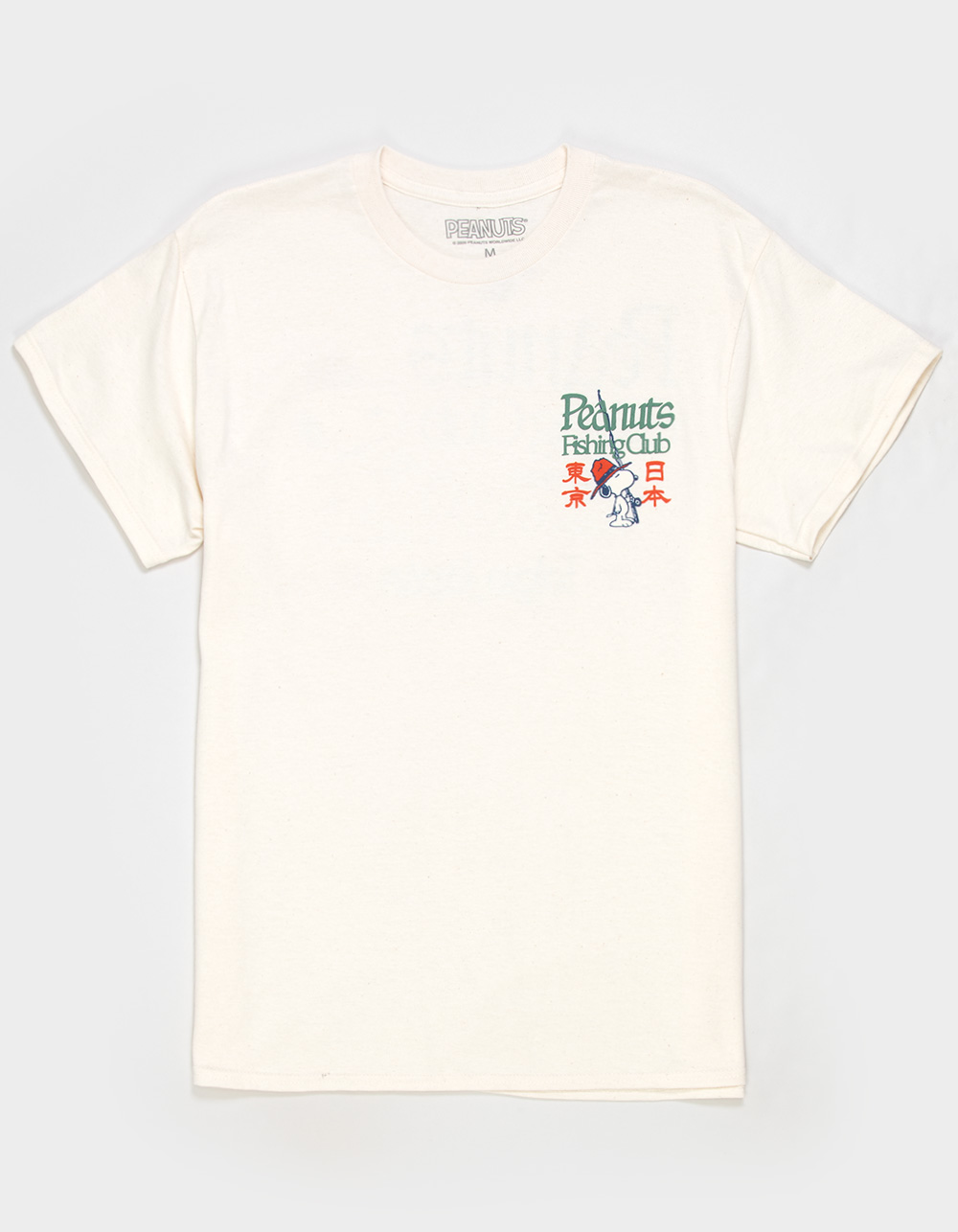 PLEASANT GETAWAY x Peanuts Fishing Club Mens Tee - CREAM