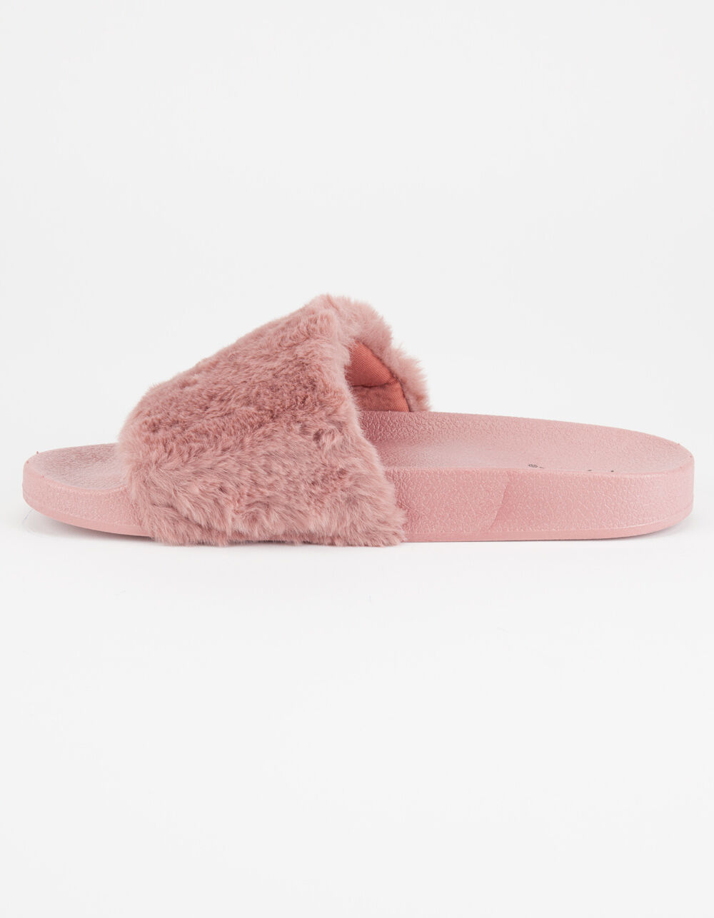 QUPID Faux Fur Mauve Womens Sandals - MAUVE | Tillys