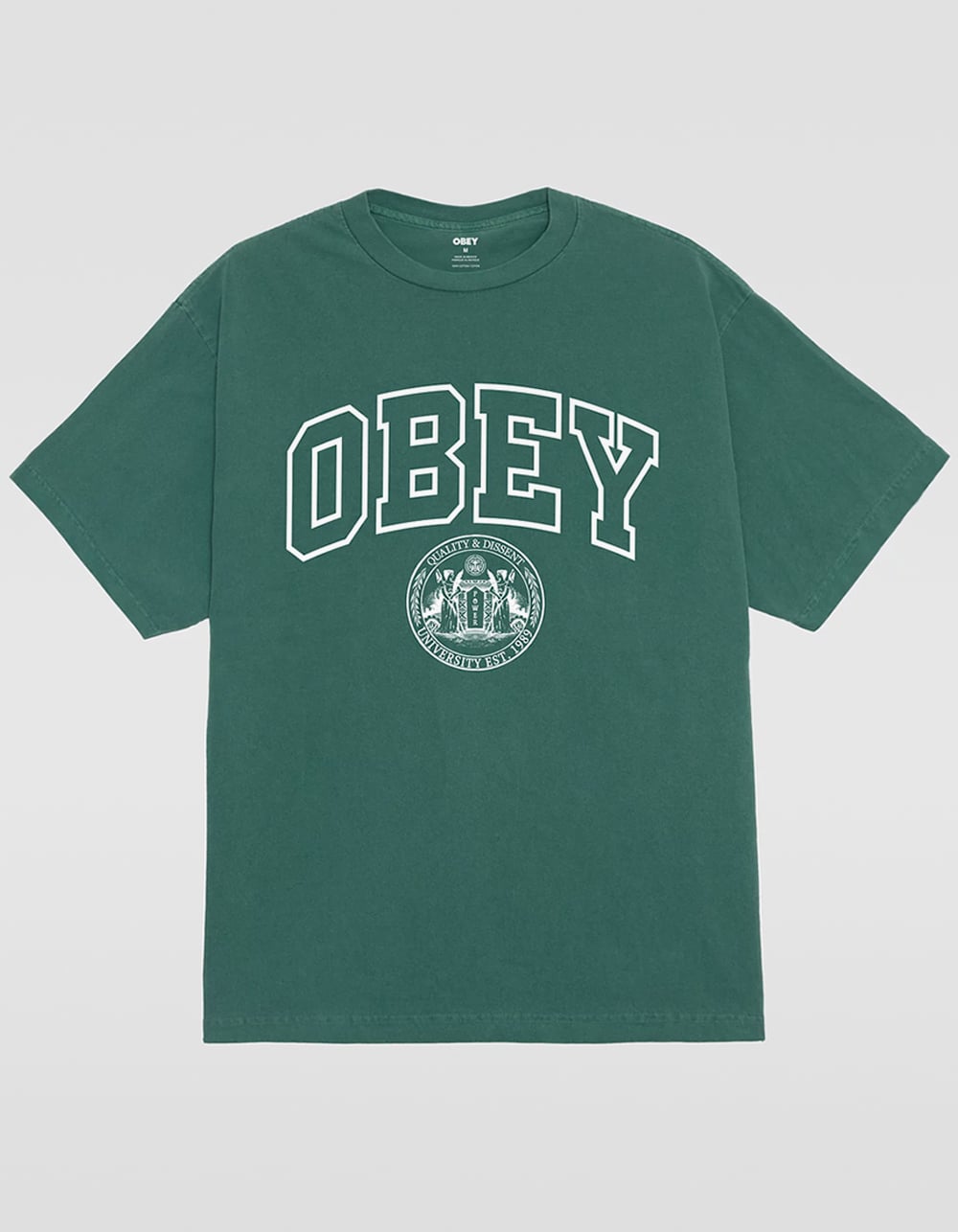 OBEY University Mens Boxy Tee - GREEN