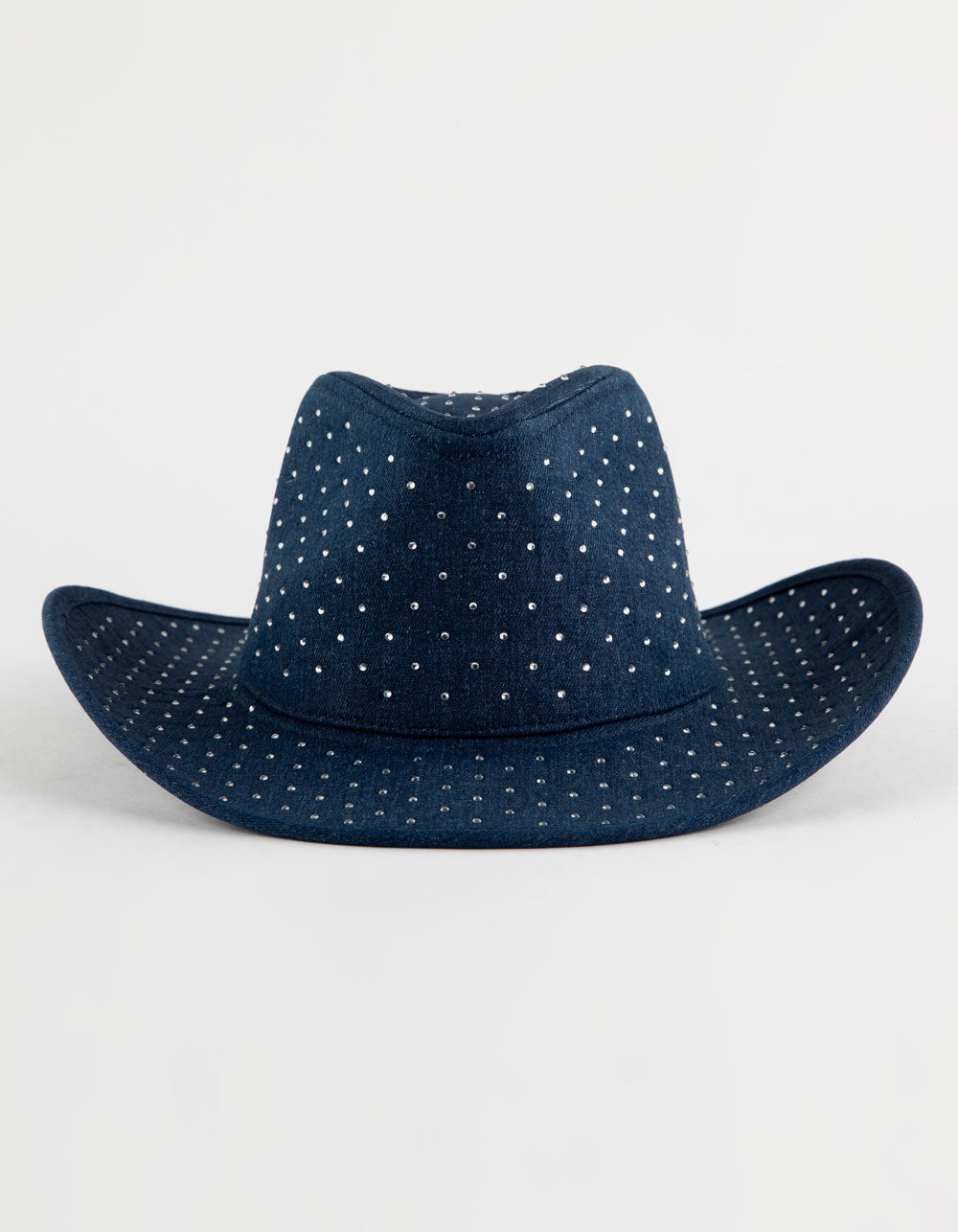 Denim Rhinestone Womens Cowboy Hat - DENIM