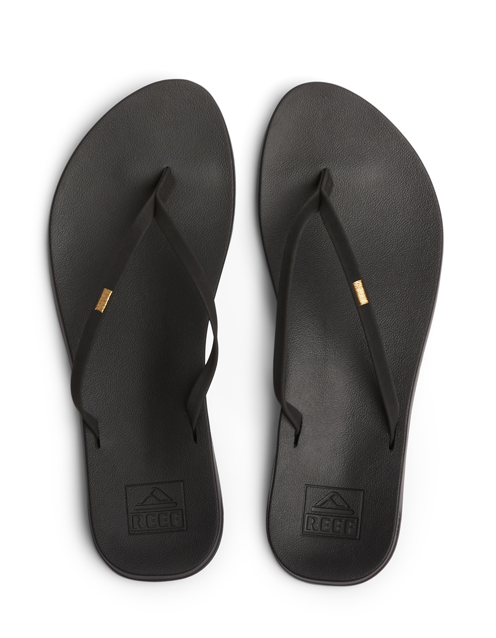REEF Cushion Bounce Slim Womens Flip Flops - BLACK
