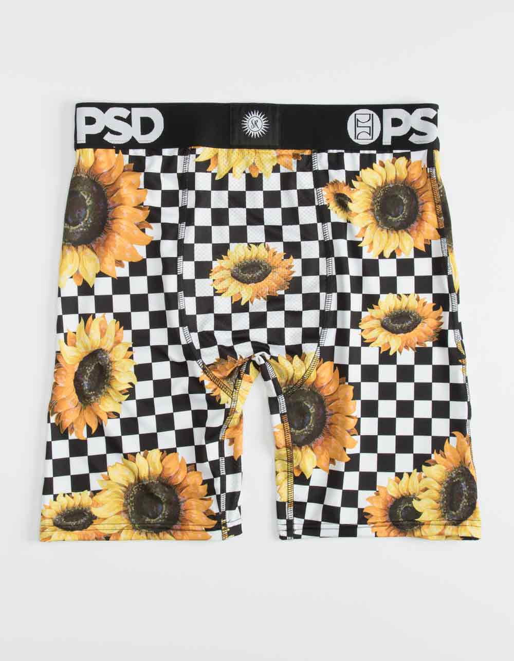 PSD x Sommer Ray Sunflower Check Mens Boxer Briefs
