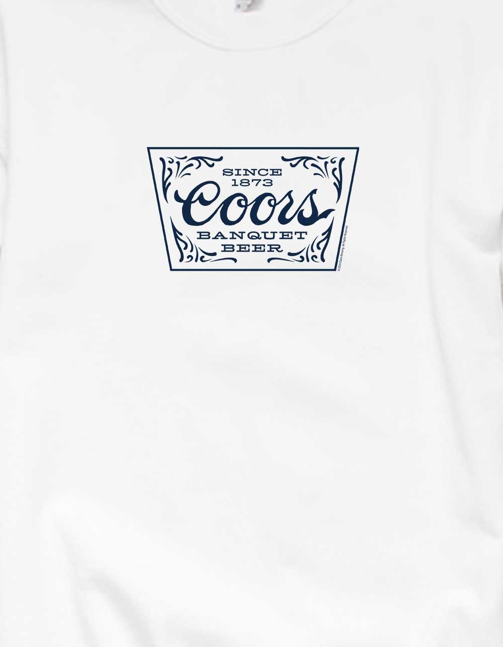 COORS Banquet Stamp Unisex Crewneck Sweatshirt - WHITE