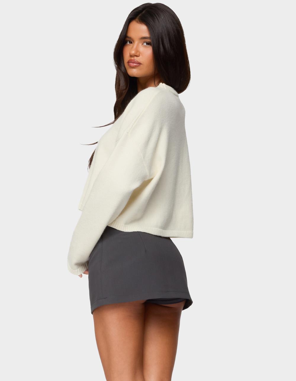 EDIKTED Martini Club Sweater - BEIGE