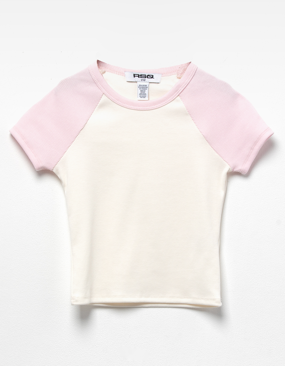 RSQ Girls Raglan Tee PINK COMBO Tillys