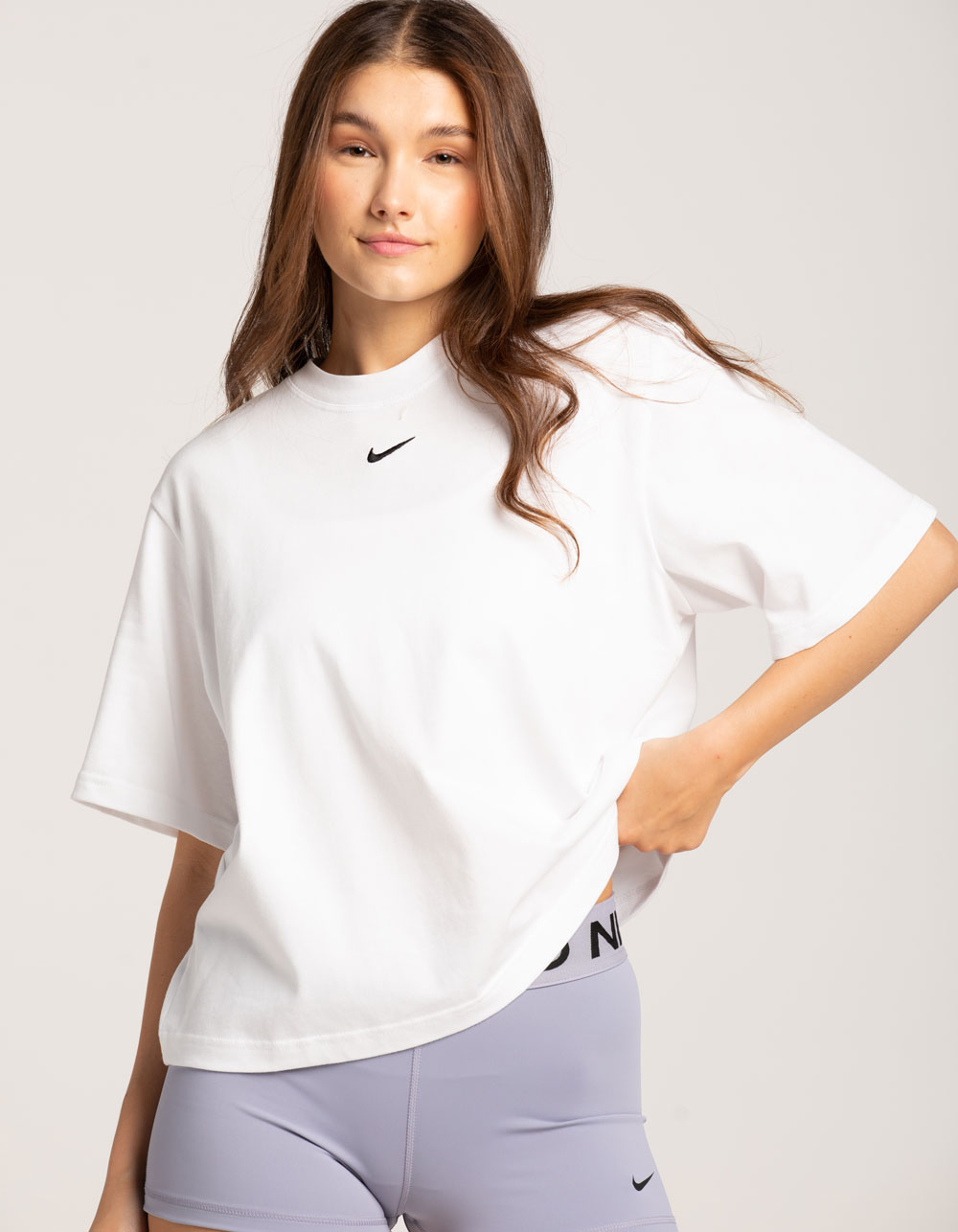 NIKE Sportswear Essentials Womens Boxy Tee - WHITE