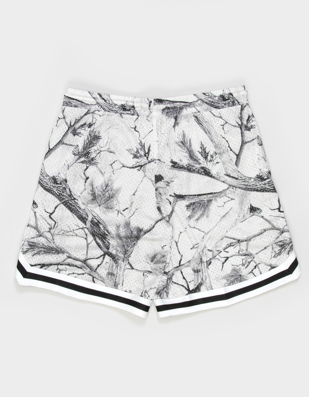 RSQ Boys Ribbed Trim Basketball Shorts - LIGHT GRAY