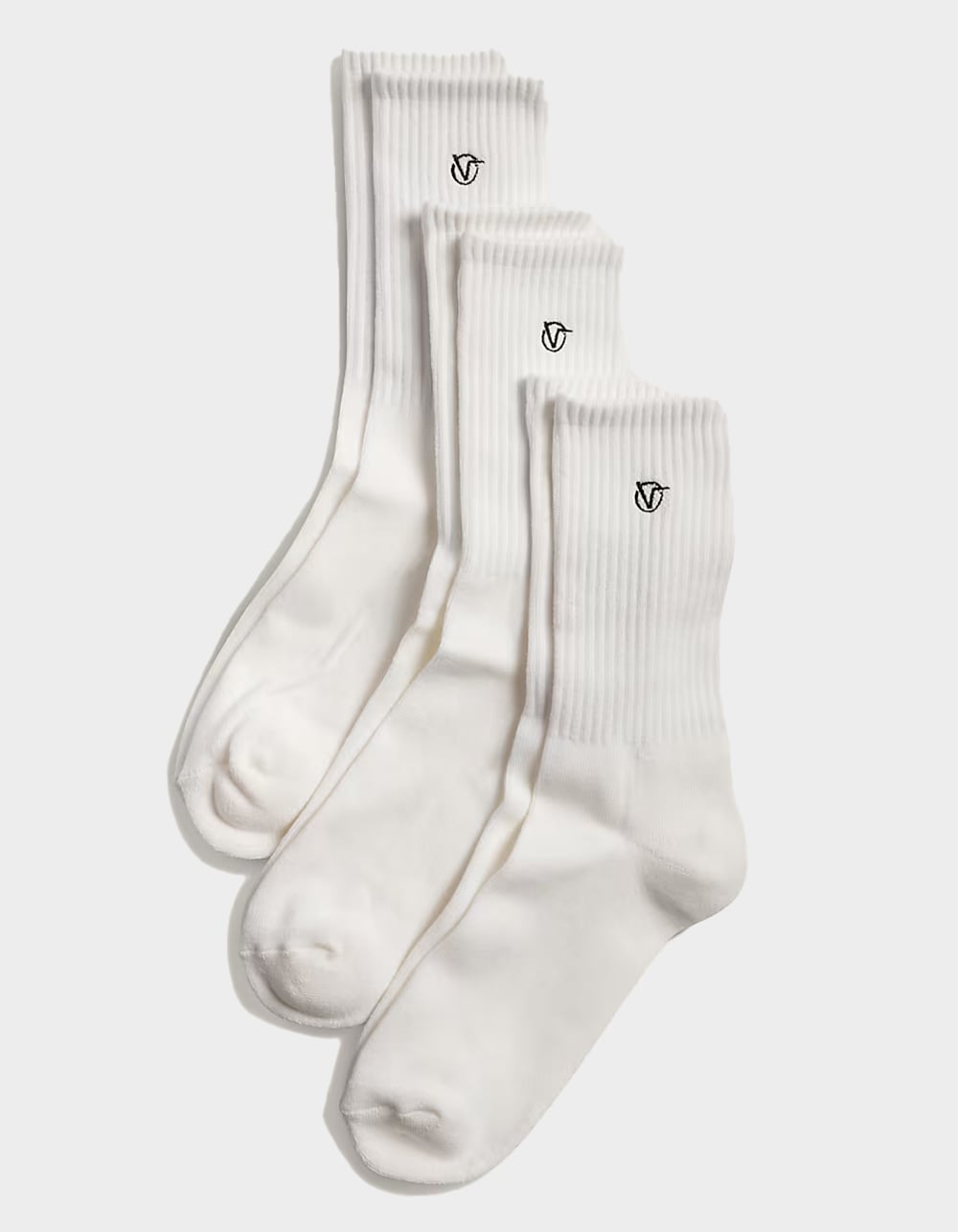 VANS Rowan 3 Pack Mens Crew Socks - WHITE