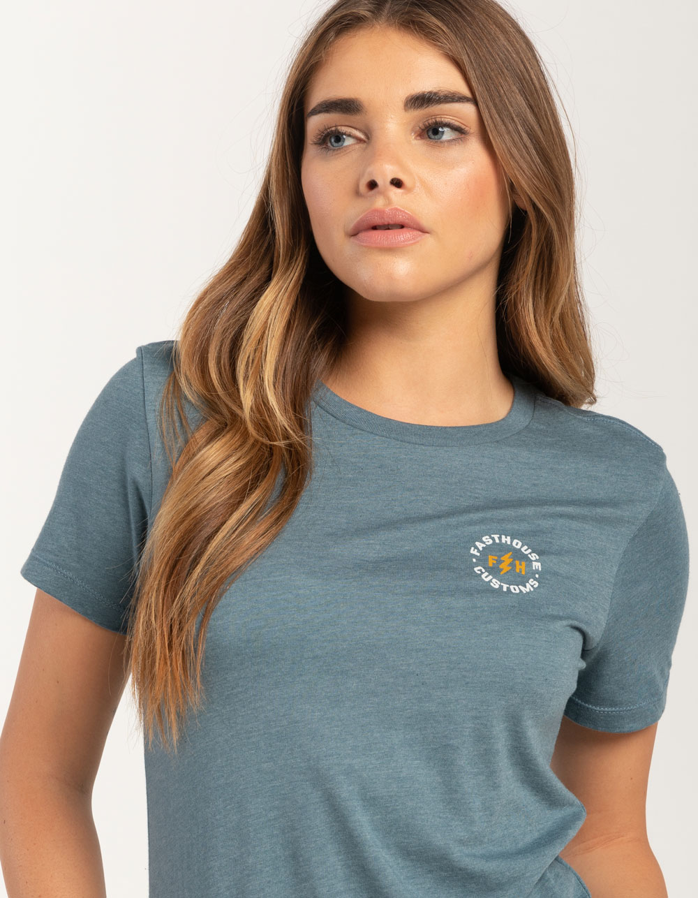 FASTHOUSE Easy Rider Womens Tee SLATE BLUE Tillys