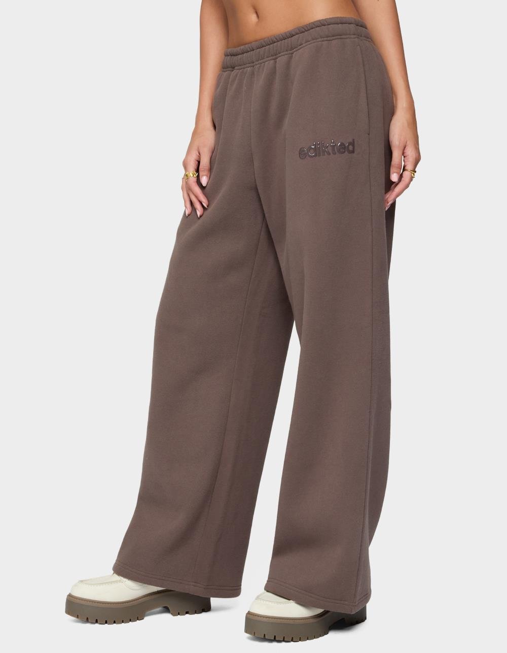 EDIKTED Be Edikted Sweatpants - BROWN