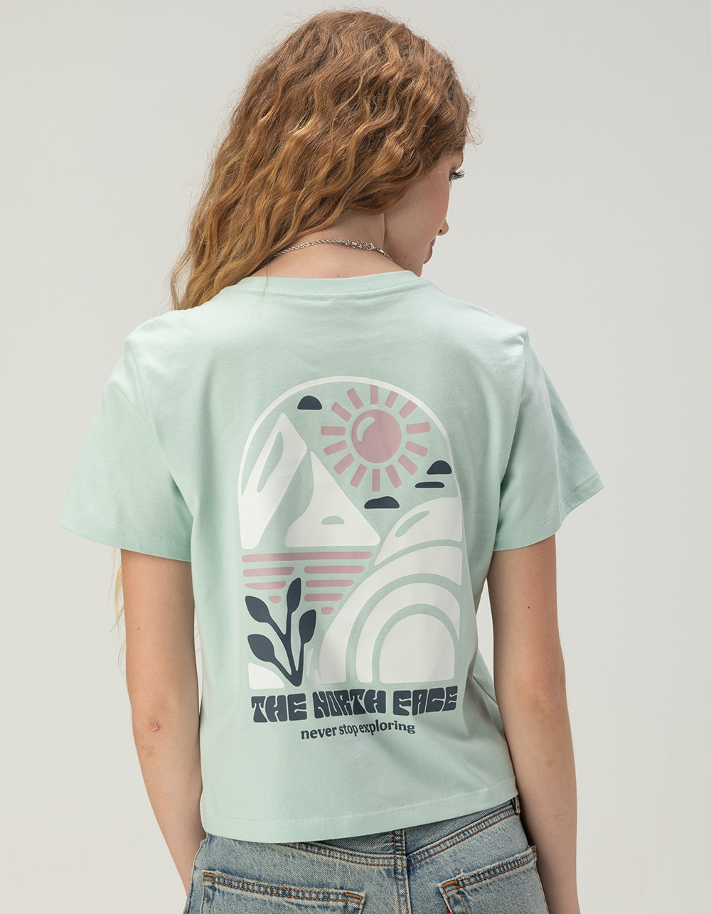 THE NORTH FACE Cutie Sun Womens Tee - LT GREEN