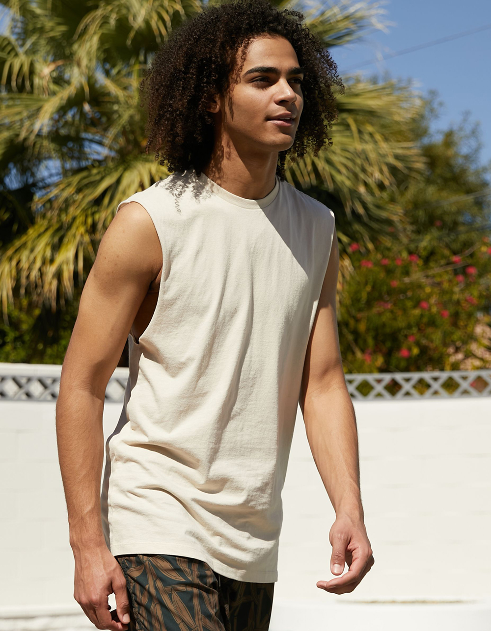 RSQ Mens Muscle Tee - SAND