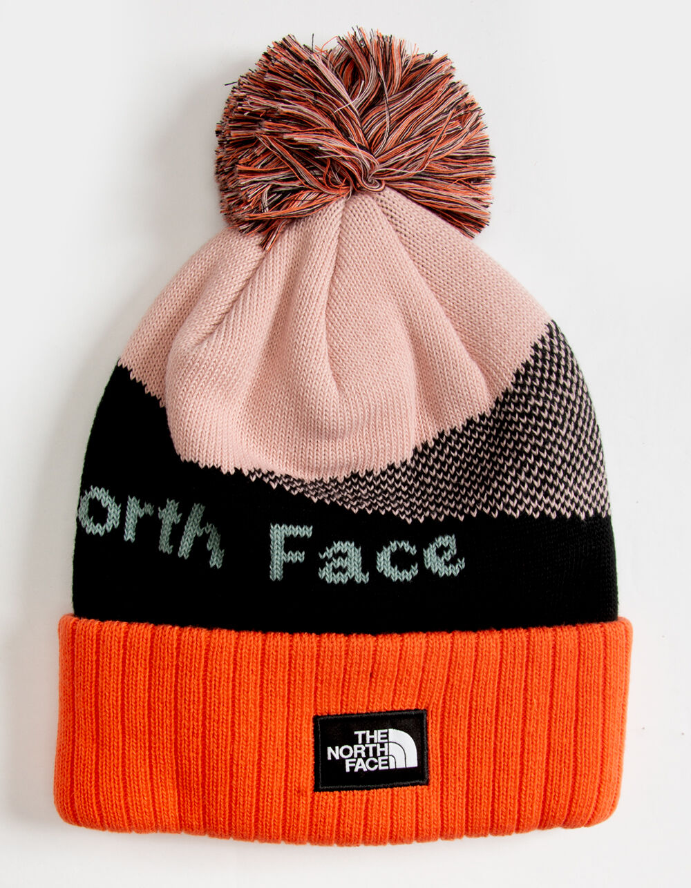 north face recycled pom pom beanie
