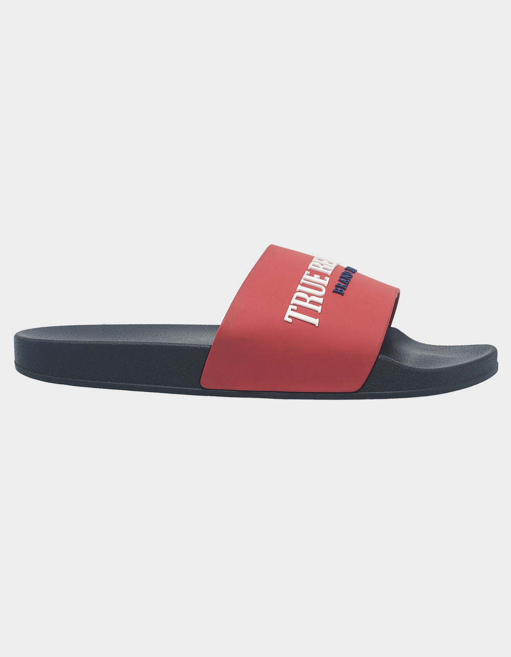 TRUE RELIGION Weezy Mens Logo Slides - RED