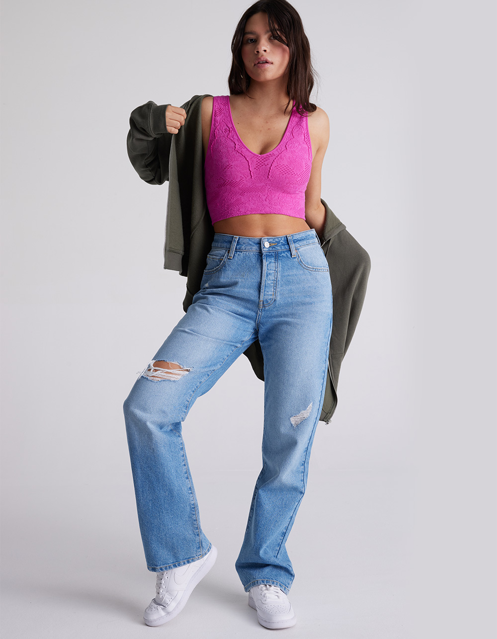 RSQ Womens High Rise Straight Leg Jeans