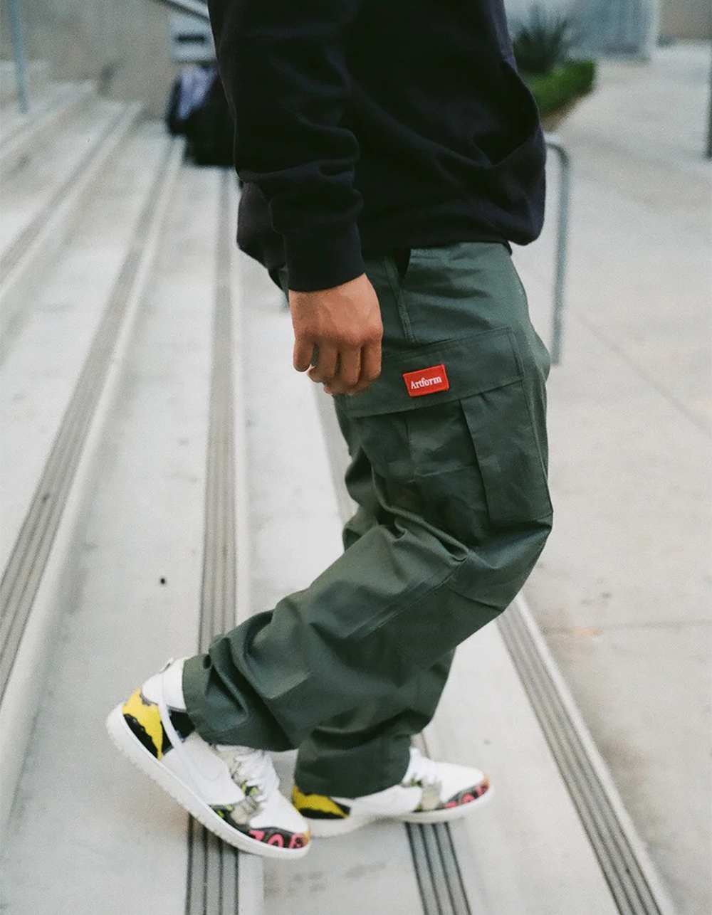 ARTFORM Rip Stop Mens Cargo Pants OLIVE Tillys