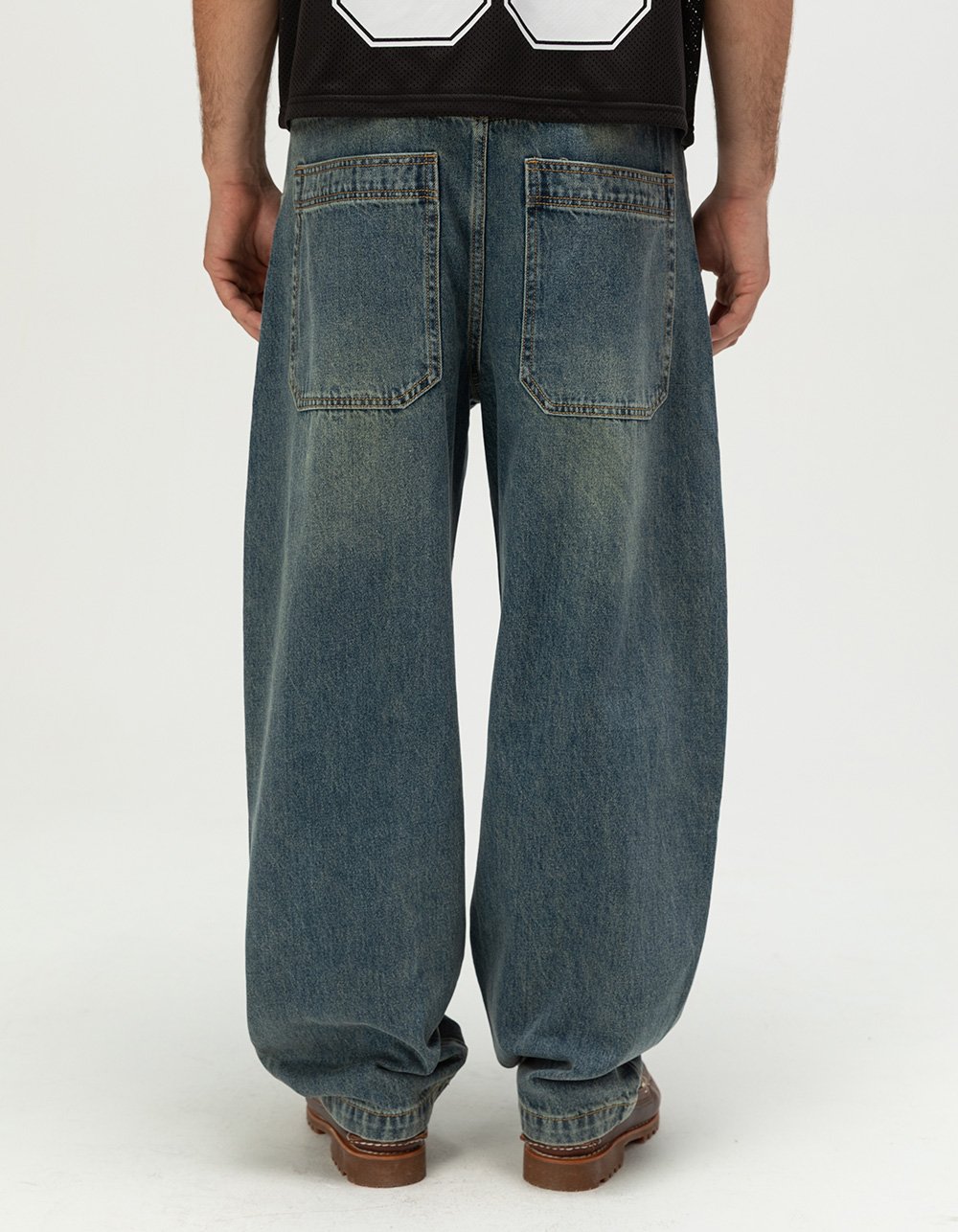 RSQ Mens Skater Baggy Jeans - TINTED DENIM
