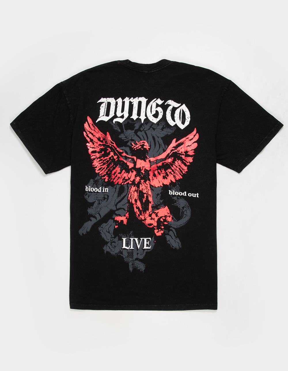 LA FAMILIA Dying To Live Mens Tee - WASHED BLACK