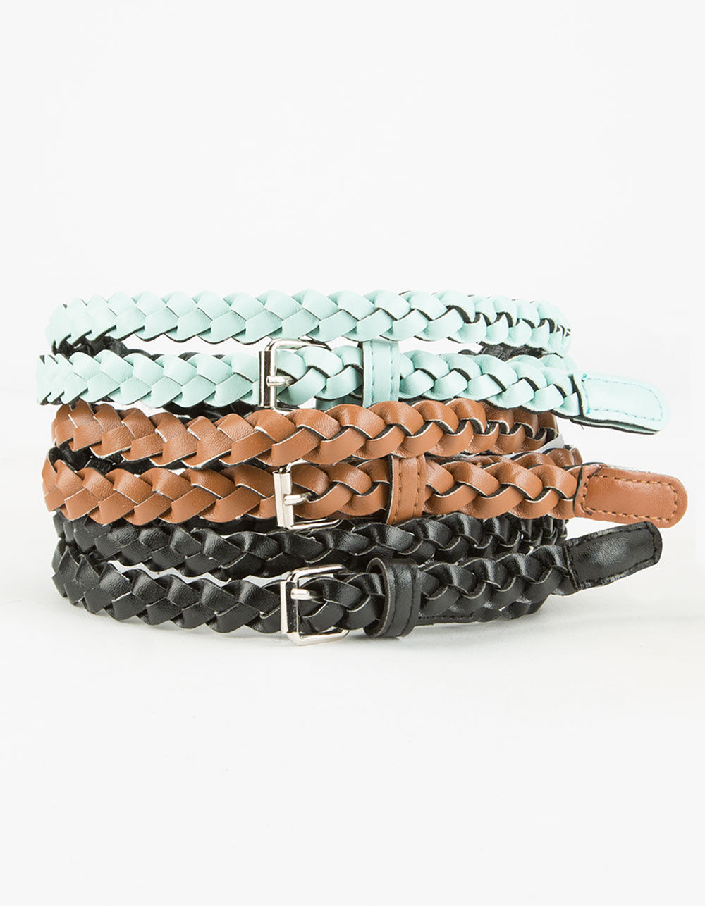 3 Pack Braided Belts image number 0
