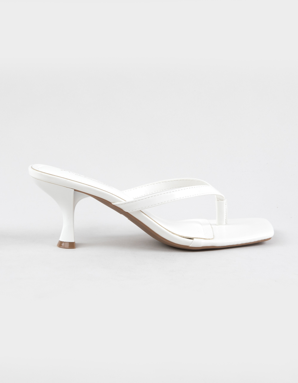 ANNE MICHELLE Align Womens Kitten Heels - WHITE