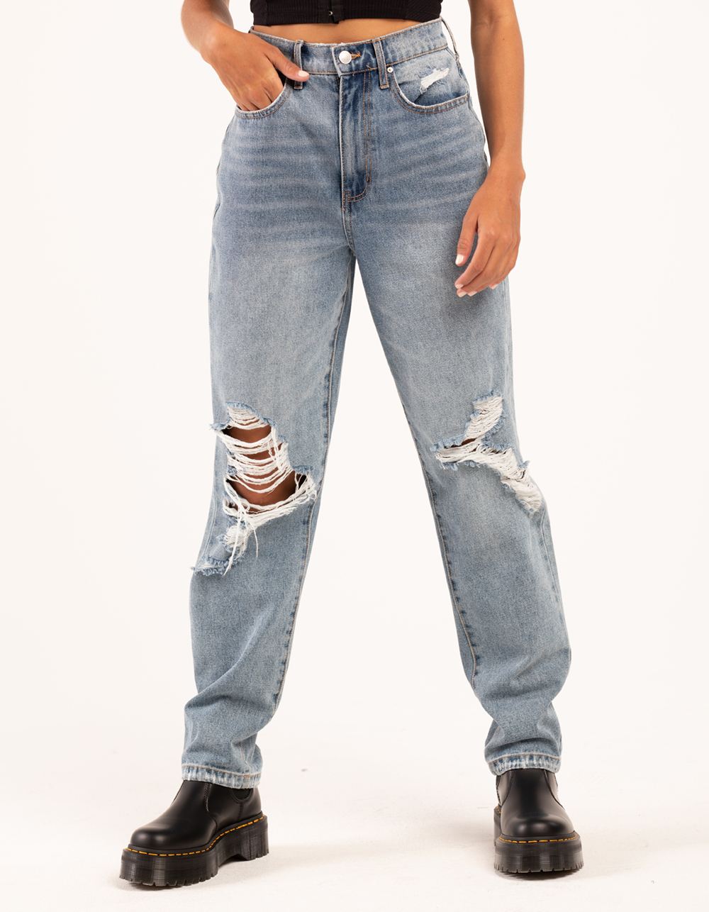 RSQ Womens 90s Jeans - LIGHT WASH