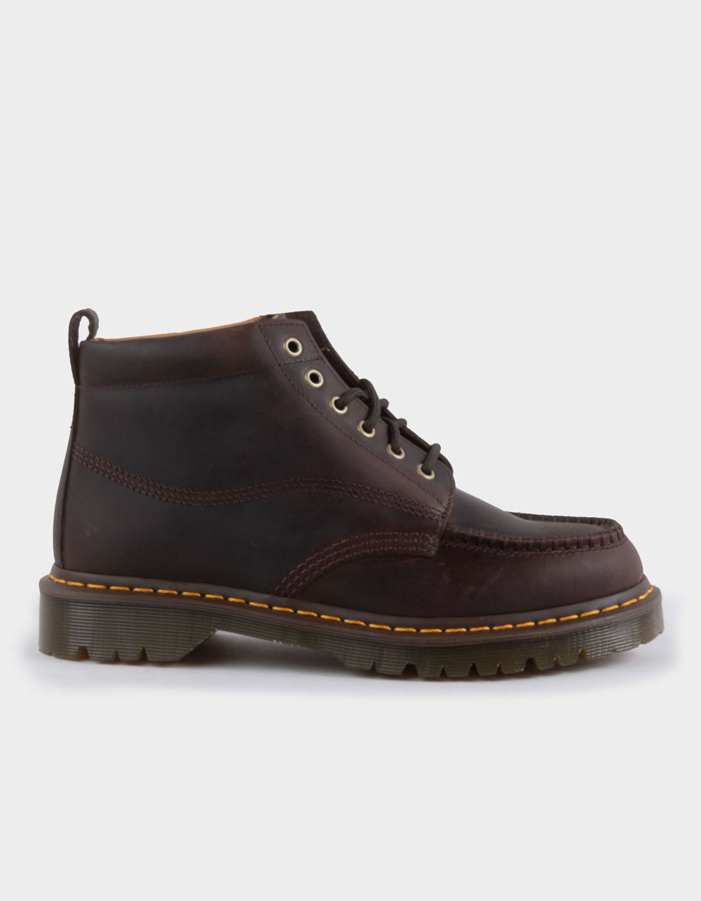 DR. MARTENS Lowell Chukka Mens Moc Toe Ankle Boots - BROWN