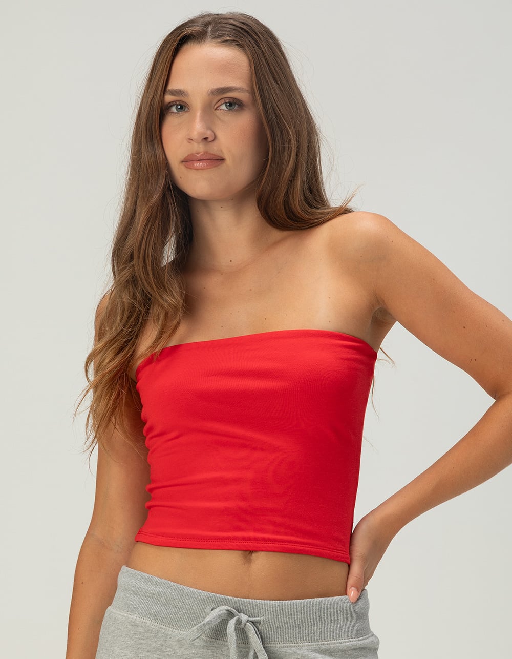 TILLYS Womens Tube Top - RED HOT