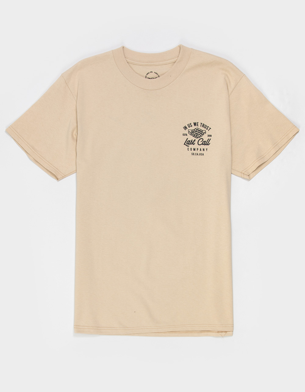 LAST CALL CO. Trust Badge Mens Tee - SAND