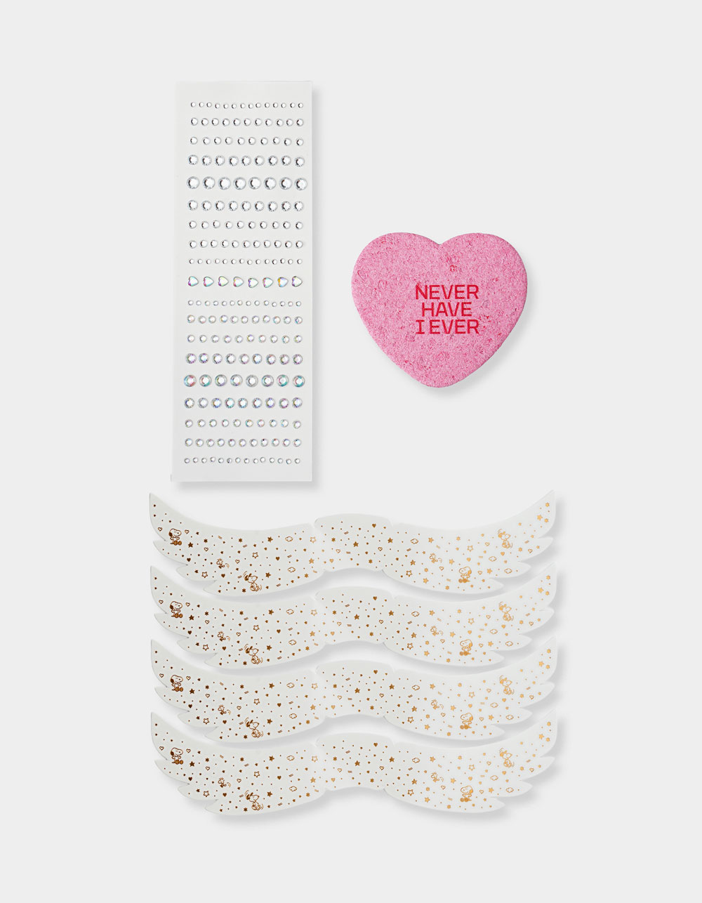 NEVER HAVE I EVER Peanuts Freckles & Gem Stickers - GOLD