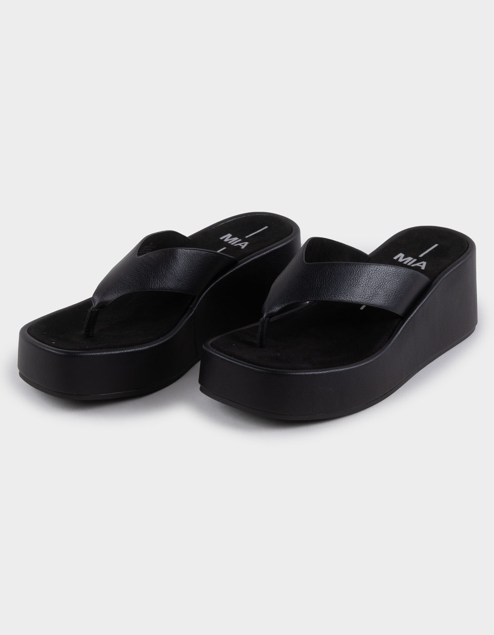 MIA Niccola Womens Platform Sandals - BLACK