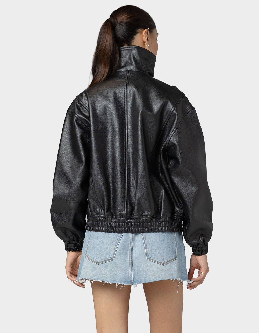 BLANK NYC The Lead Womens Jacket - BLACK