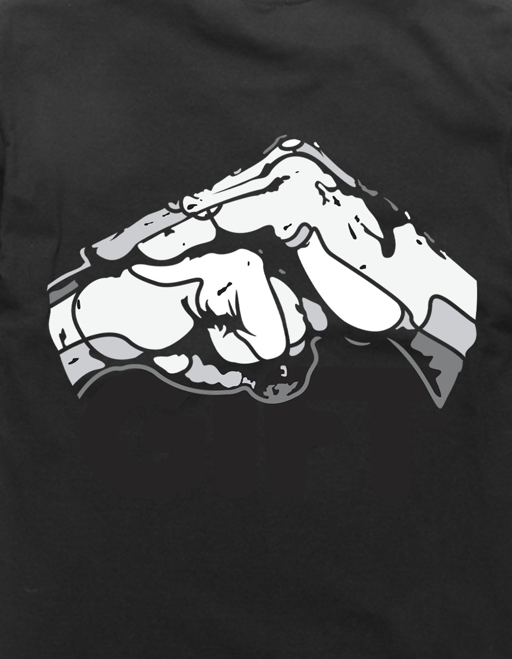 DAVID FLORES Gift UNIVERSAL Hands Unisex Tee - BLACK