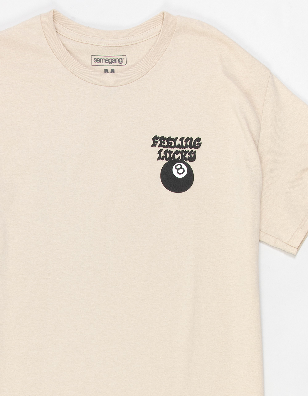 SAME GANG 8-Ball Lucky Mens Tee - SAND