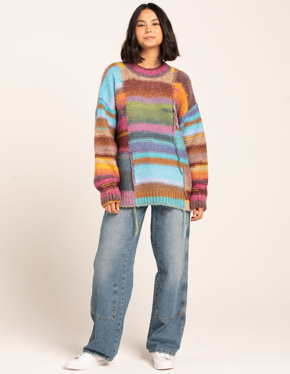 BDG Urban Outfitters Square Chunky Knit Womens Sweater - MULTI | Tillys