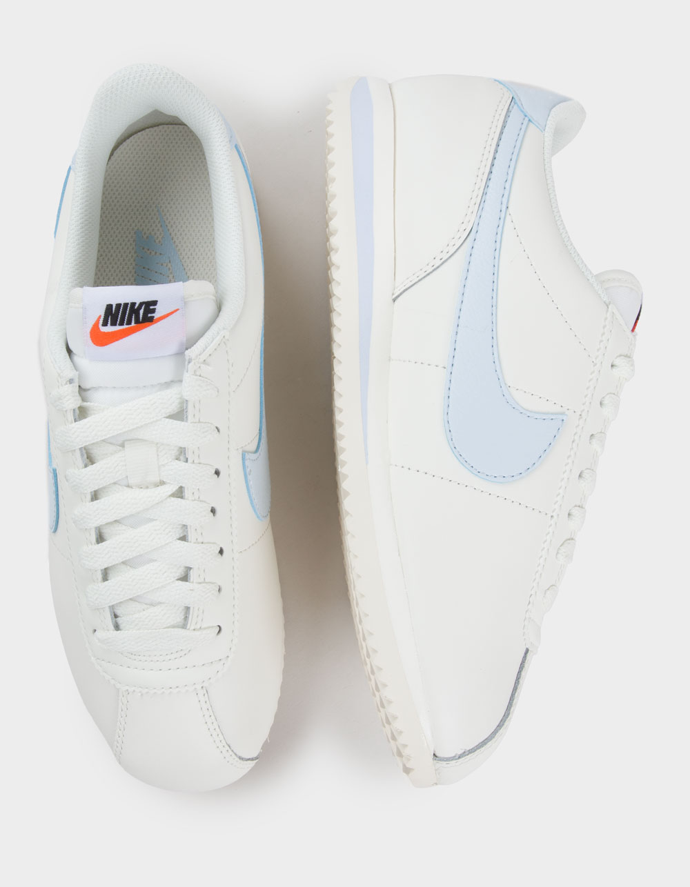 NIKE Cortez Womens Shoes - WHITE/BLUE