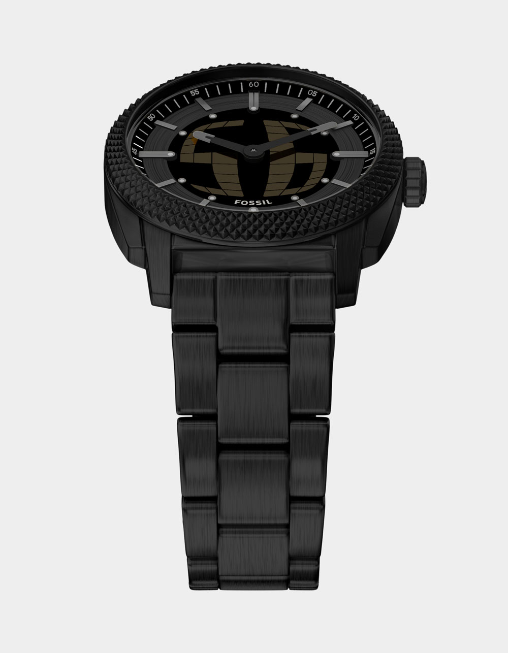 FOSSIL Machine Big Tic Black Stainless Steel Watch - BLACK
