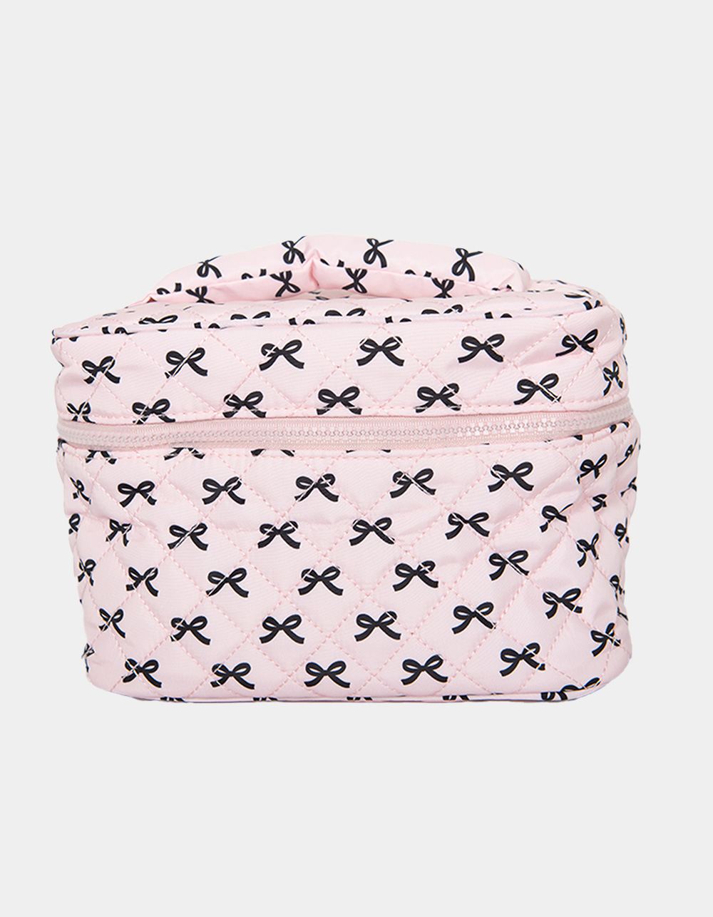 KATYDID Mini Black Bows Make Up Bag - LIGHT PINK