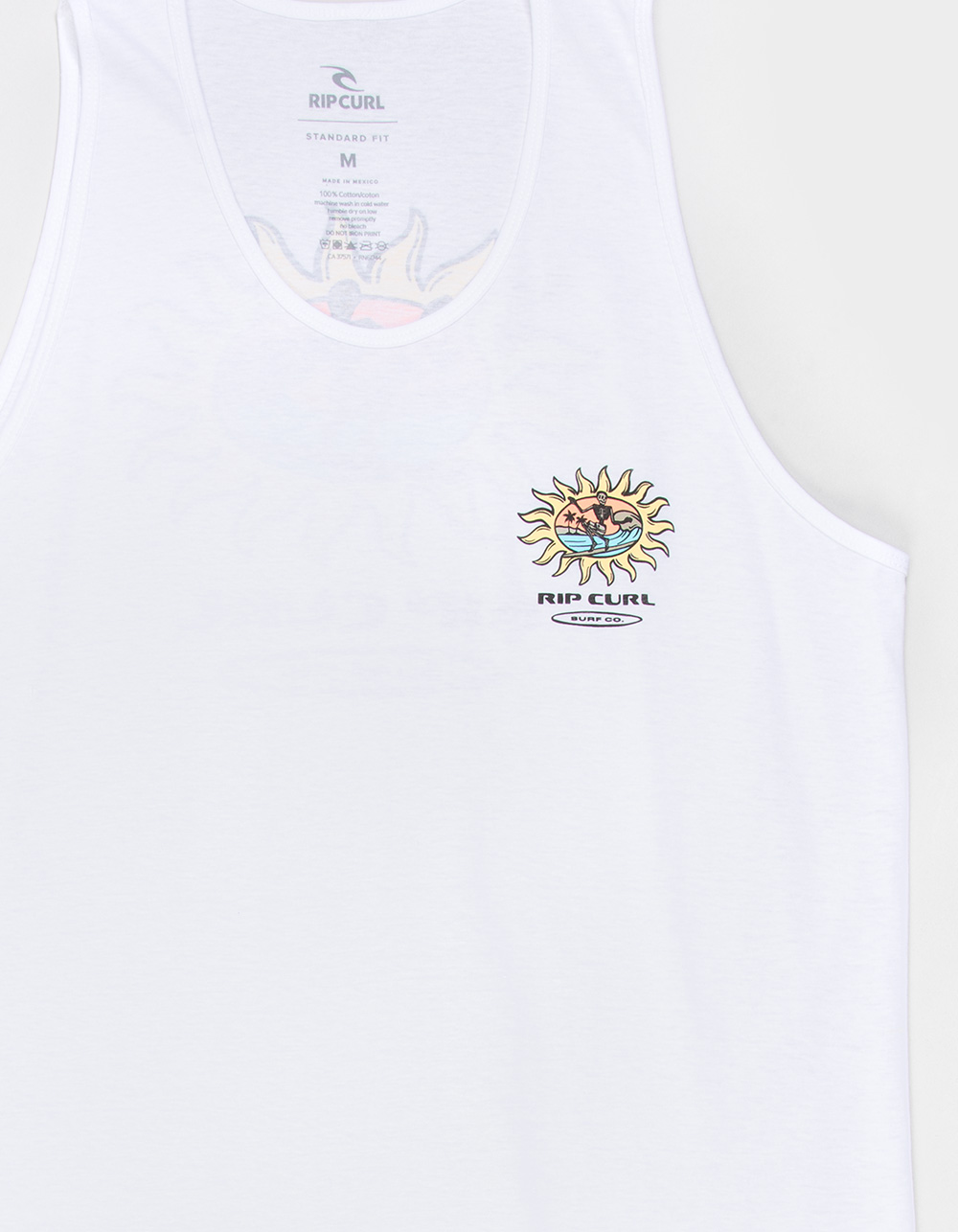 RIP CURL Sun Surf Mens Tank Top - WHITE
