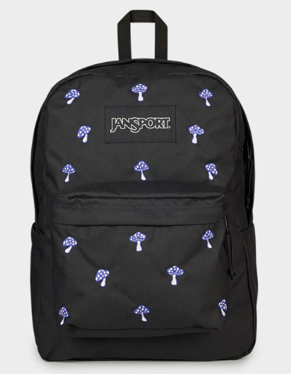 JANSPORT SuperBreak Plus FX Backpack - EMBROIDERED SHROOMS BLACK