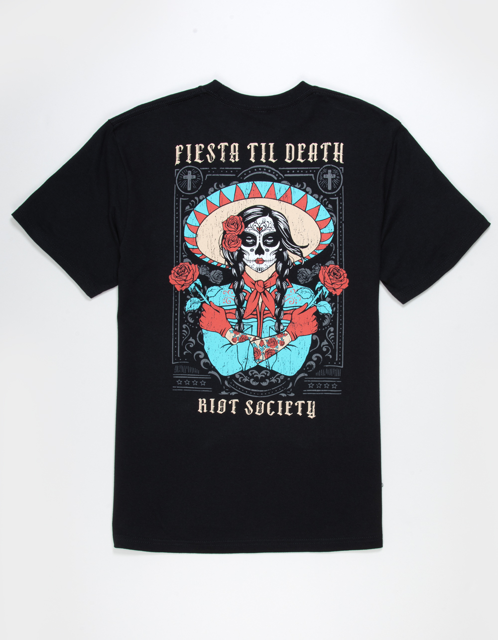 RIOT SOCIETY Last Fiesta Mens Tee - BLACK