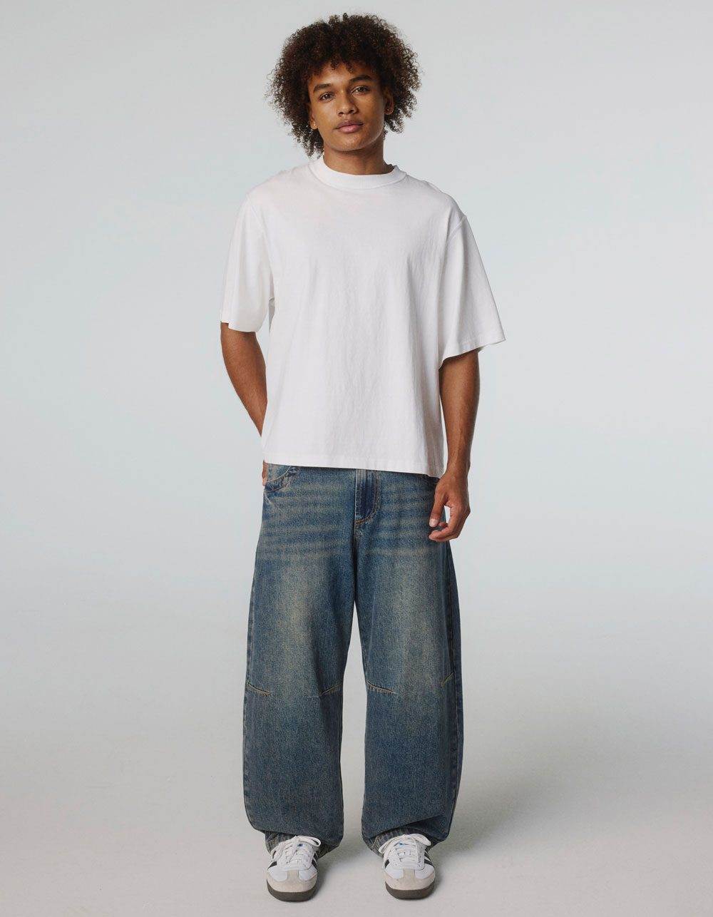 RSQ Mens Skater Baggy Jeans - TINTED DENIM