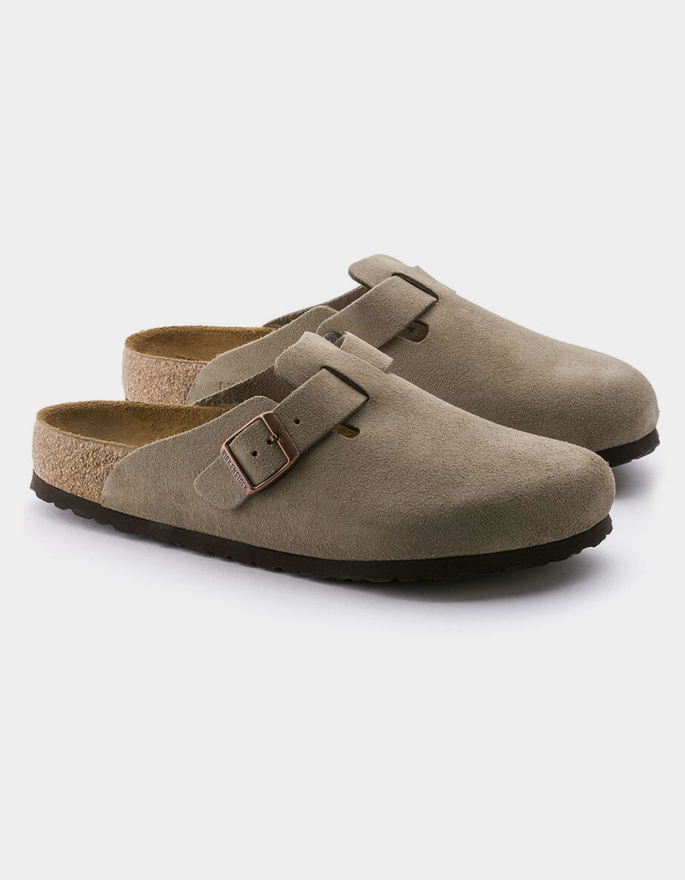 BIRKENSTOCK Boston Soft Footbed Womens Clogs - TAUPE