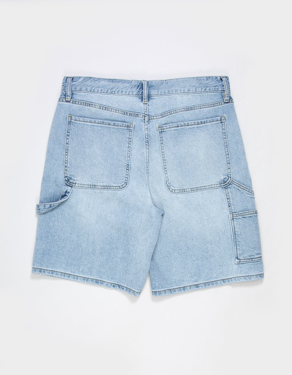 RSQ Mens Loose Carpenter Jorts - LIGHT WASH