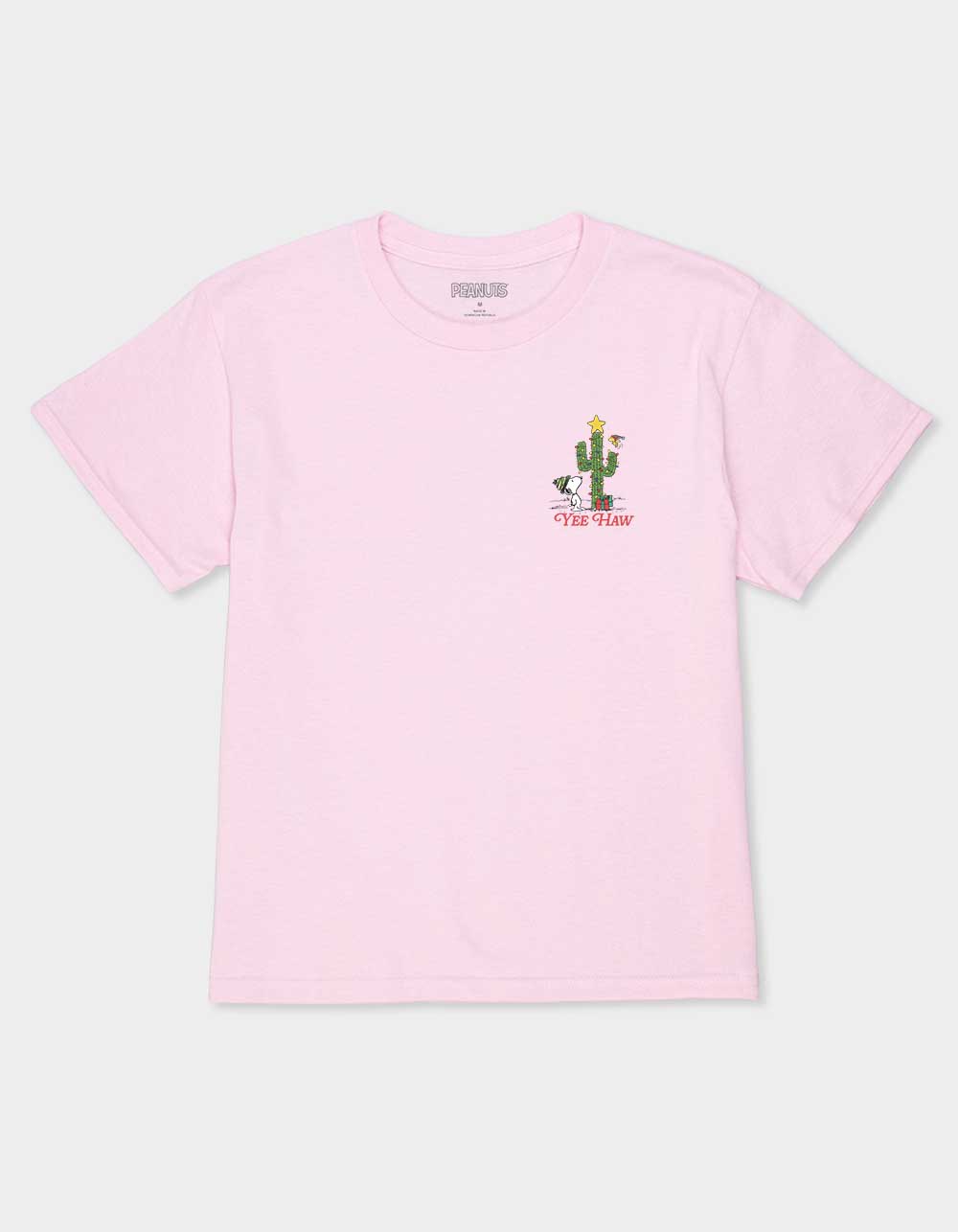 PEANUTS Yee Haw Holiday Unisex Kids Tee - LIGHT PINK
