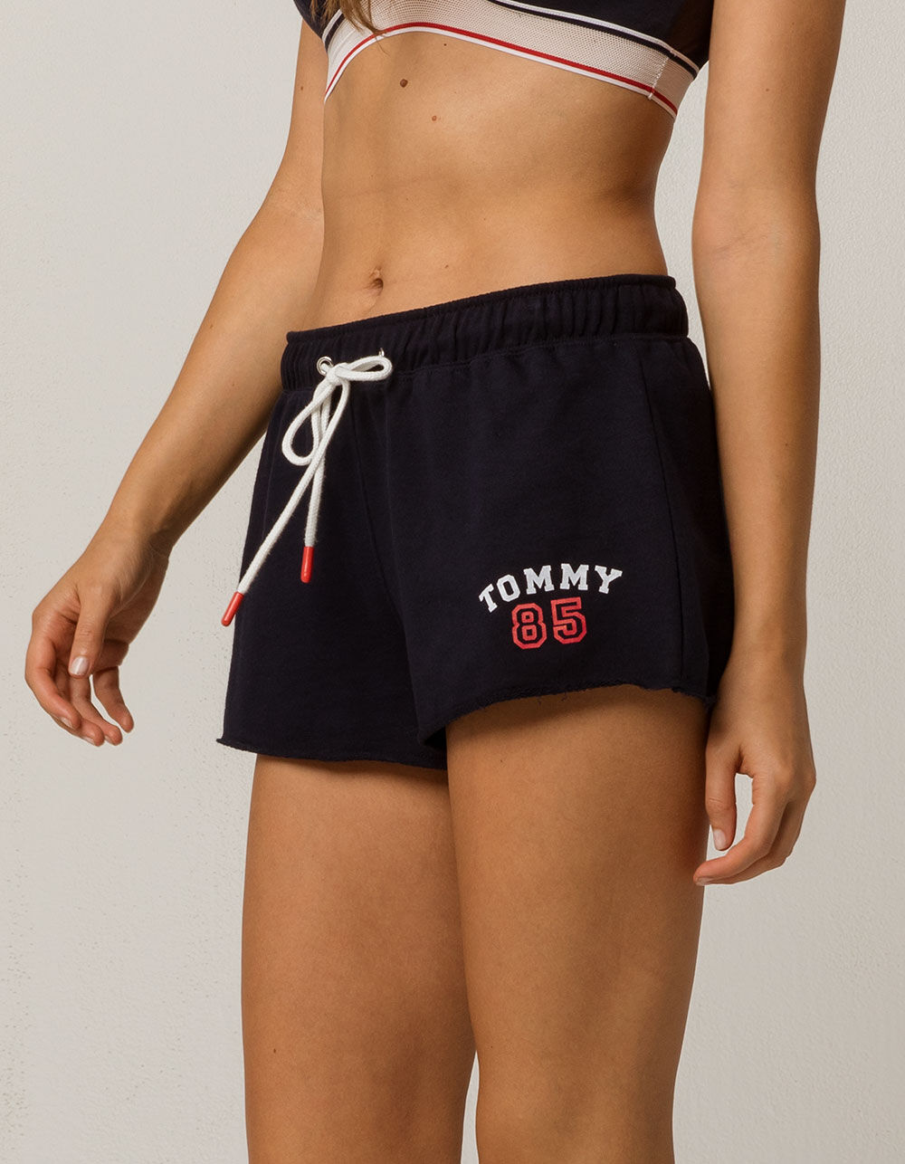 TOMMY HILFIGER Raw Edge Navy Womens Shorts image number 1