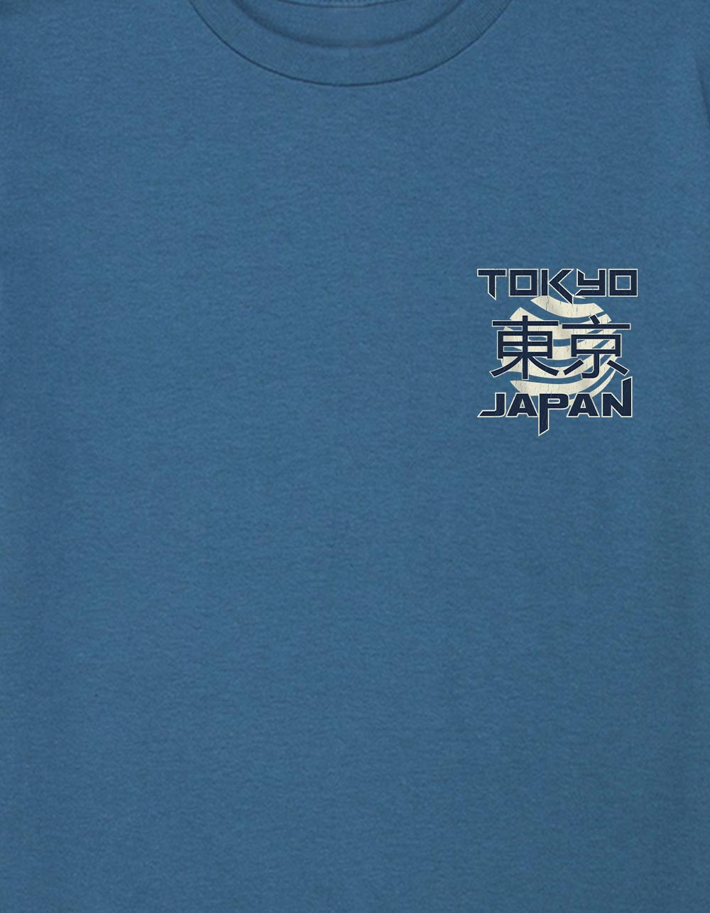 TOKYO Rising Sun Waves Unisex Kids Tee - INDIGO