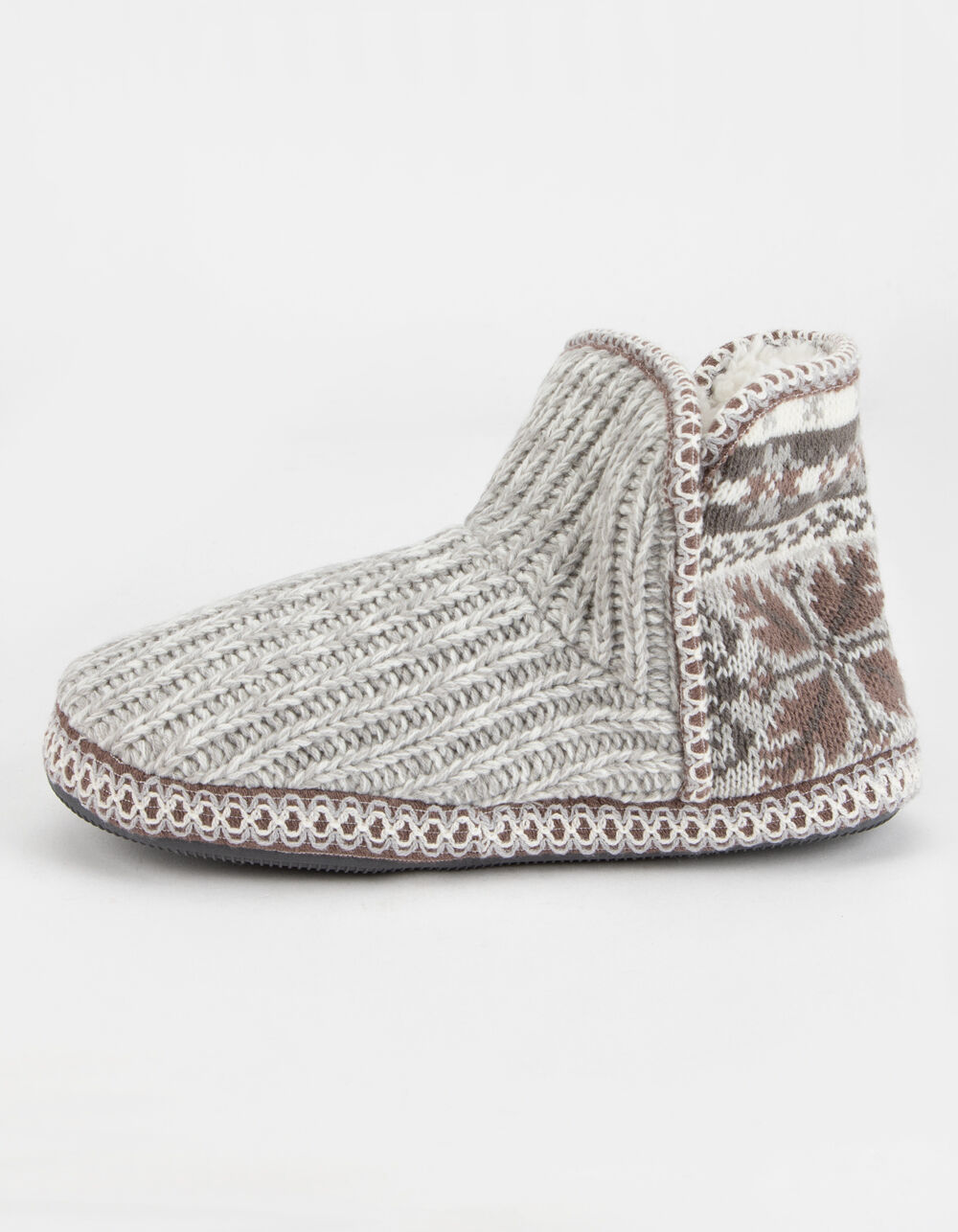 MUK LUKS Pantofola Magdalena Donna, Fairisle Avorio, Small