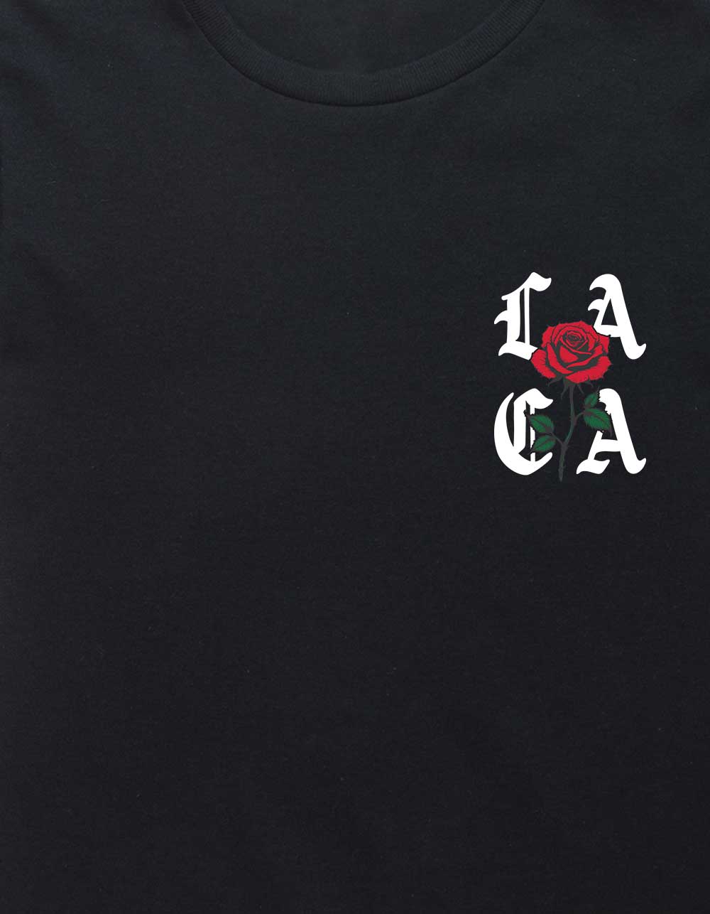 CALIFORNIA LA Rose Unisex Kids Tee - BLACK