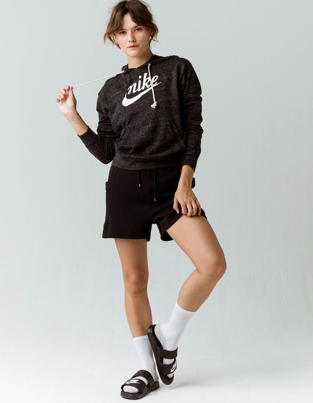 NIKE Air High Rise Womens Sweat Shorts - BLACK | Tillys