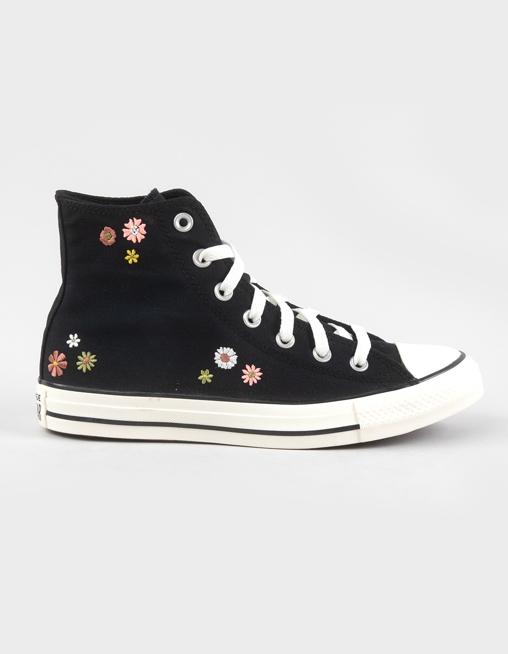 CONVERSE All Star Flower Power Womens High Top Shoes - BLACK